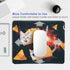 Small Mouse Pad for Kids, Funny Non-Slip Rubber Base Mousepad with Stitched Edge, Washable with Lycra Cloth