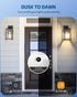 E26/E27 2 Pack, DEWENWILS Light Sensor Socket, Socket Adapter, Automatic Dusk to Dawn, Double Sensors for Porch/Wall