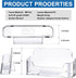 Business Card Holder for Desk, Clear Acrylic Display Stand for Office Supplies, 24 Pieces