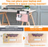 LUKETURE Desk Side Storage, Under Desk Storage, Steel Desk Hanging Organizer with Pen Holder, Laptop Holder, No Drill