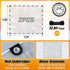 10x12ft 2pcs Grommets Anti-Tear Clear Tarp Waterproof - Windproof Poly Tarpaulin, Heavy Duty Transparent Enclosure
