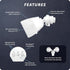Globe Electric Wired Motion Sensor Flood Light Replacement for Outdoor Security