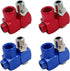 4Pcs 360 Degree Swivel Air Hose Connector, 1/4 Industrial Air Fittings and Pneumatic Tool Adapter