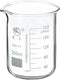 YOKIVE Low Form Glass Beaker, 200ML Liquid Measuring Cup for Laboratory and Kitchen Use