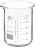 YOKIVE Low Form Glass Beaker, 200ML Liquid Measuring Cup for Laboratory and Kitchen Use