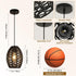 4.9ft DELIPOP Pendant Light, Hand-Woven Rattan Chandelier, Boho Hanging Light with Adjustable Cord for Living Room