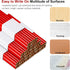 Carpenter Pencils Medium Hard Natural Wood Cased Quality Flat Octagonal Red Black Pencils for Office School Supplies