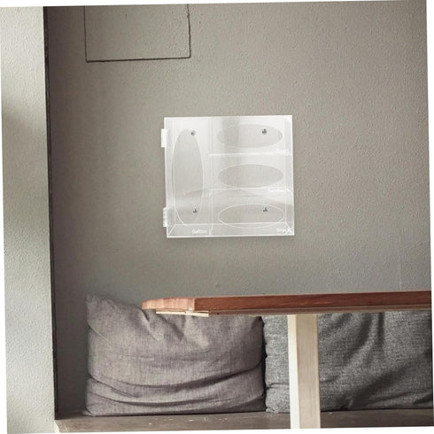 Acrylic Wall-Mounted Glove Dispenser - Versatile Storage Solution for Home and Lab