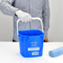 6 Pail,Set 3 Bucket,Incl.3Pcs Matthew Red&Green&Blue Detergent and Sanitizing Cleaning Bucket Quart Cleaning of Square