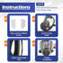 SZONEE 100 Packs 6885, 6000, 6700, 6800, 6900 6800 Peel Off Lens Cover Compatible for Series, Protective Cover