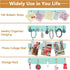 Felt Pin Board Bar Strips Bulletin Board for Home Wall Decoration with Self Adhesive Cork Board and Push Pins