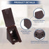 0.8"x0.8"x0.7" 10 PATIKIL Plastic Corner Braces, Pcs L-Shape Shelf Support Corner Brace Nylon Right Angle Brackets
