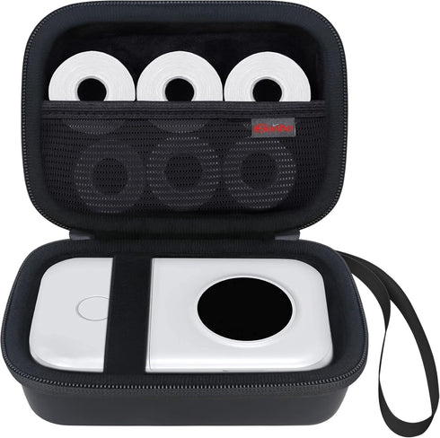 Elonbo Carrying Case for Phomemo D30 Label Maker, Travel Bag for Phomemo D35 Bluetooth Label Printer, Black