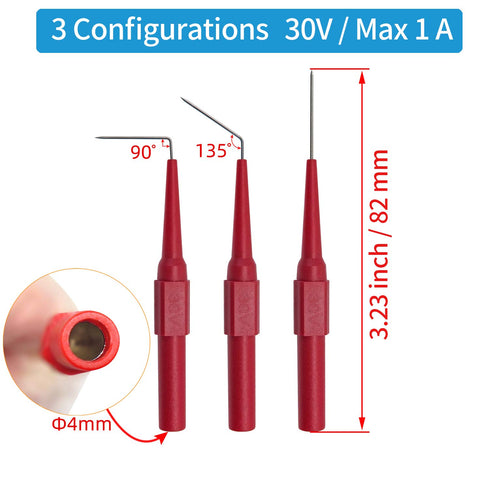 34-in-1 Test Lead and Test Probe Kit for Multimeter Tester, Multi-type Back Probe Set