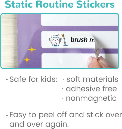 JJPRO Magnetic Kids Daily Schedule Whiteboard, Fridge Magnet to Log Bedtime Routine, Dry Erase Routine Chart