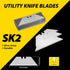 XW Fixed-Blade Utility Knife, Non-Retractable Heavy Duty Drywall Cutter, Extra 10 Blades Included, 2-Pack