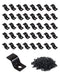 40 Packs Table Top Fasteners, Z Clips for Table Tops, Black