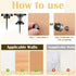 Metal Push Pins - 35 Pieces Large Double Headed Picture Hanging Nails and Black Thumb Tacks for Wall Cork Board
