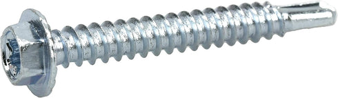 Power Pro Premium Self-Drilling Metal Screws, Zinc Plated Steel, #10 x 1-½ inches, Box of 68