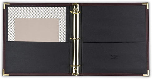 Samsill Classic Collection Executive Presentation 3 Ring Binder/Portfolio, 1.5 Inch Binder, Brass Round Ring (Holds 325
