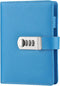 ToiM Macaroon Color A6 Loose-leaf Locking Binder Journal with Combination Lock, Passcode Diary Secret Notebook, PU