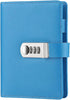ToiM Macaroon Color A6 Loose-leaf Locking Binder Journal with Combination Lock, Passcode Diary Secret Notebook, PU