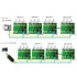 Temperature Sensor Module 4ch PT100 RTD RS485 Board, RTU Resistance Collector PTA8C04 with Rail Housing