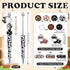 Whaline 110Pcs Cow Beadable Pens Black and Brown Cow Print DIY Pens with 30Pcs Spacer Beads 40Pcs Wooden Beads 10Pcs Cow Pendant for Student Office School Jewelry Craft Decorations by Whaline