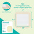6" 6", 5 Pack Ourmed Silicone Foam Dressing with Border Adhesive - Large Absorbent Waterproof Bandage for Wound Care