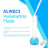 10 ML Volumetric Measuring Flask Set, NS10/13 Glass Stopper, Graduated, ASTM Class A Borosilicate Glass, 2 PCS