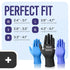 Medtecs Disposable Nitrile Gloves - Latex-Free with Chemo-Rated Protection, Breathable Design, 4 Mil Thickness, 200PC
