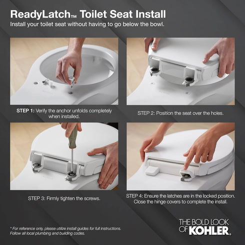 K4713-RL-G9 Kohler French Curve Elongated Closed-Front Toilet Seat with Soft Close and Quick Release Sandbar