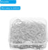 MECCANIXITY 150 Pieces Drop-Shaped Metal Paper Clips, 1 Inch Silver Tone with Box for Crafts, Organizing Office, Home