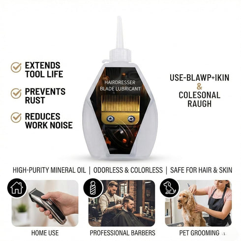 Generic Trimmers Premium Hair Clipper Blade Oil - Universal Lubricant for Electric Shavers, & Razors - Anti-Rust