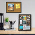 OWLKELA Cork Bulletin Board 17.7"X 13.3", Notice Pin Board for Office & Home Decor, School Vision