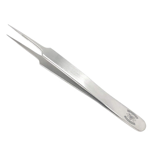 Scientific Labwares High Precision Stainless Steel Lab Tweezers/Forceps, Straight Tapered Ultra Fine Point