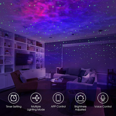 16Million Panamalar Smart Star Projector, WiFi Galaxy Light Projector Nebula Cloud Effect with APP Control/Alexa Voice
