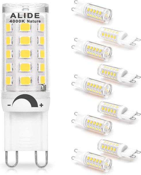 ALIDE G9 Led Bulbs Dimmable 3W Replace 20W 25W 30W Halogen Equivalent,4000K Natural