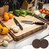Fiwochic 16 Countertops Pcs Cutting Board Feet Non Slip Stabilizer Pads Self-Adhesive Rubber Feet for Butcher Blocks