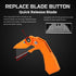 6-Pack Lichamp Folding Utility Knife, Quick-Change Box Cutter with Razor Blades & Belt Clip, Portable Construction Tool