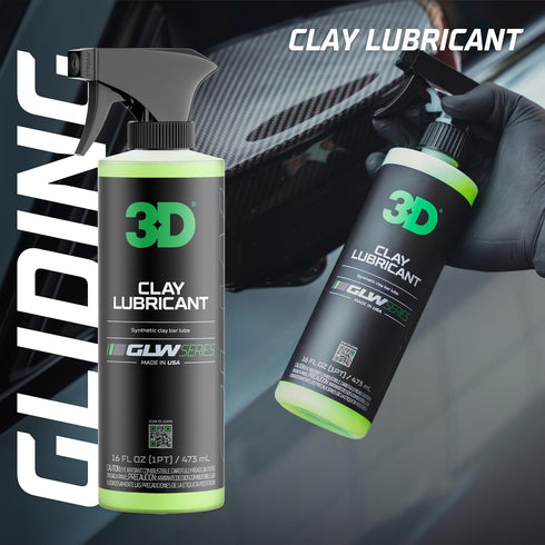 3D 1 Clay Lubricant Gallon Professional Grade Clay Bar Detailing Smooth Glide, Scratch-Free Formula for Clay Bar, Pad