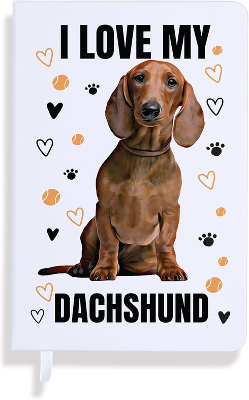 Dog Notebook Journal (96 lined pages) - Dog Themed Gifts, Cute Notebooks for Women, Fun Gifts for Dog Lovers, Dachshund