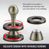 KOLAKO Magnetic Door Stopper, Heavy Duty Floor Door Stoppers Wall Protector, Brushed Bronze Stainless Steel Magnet Door
