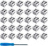 30 PCS Solderless 2 Pin LED Strip Light Connectors, 10mm for 5-24v Single Color LED Light Tape with Screwdriver