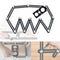 Multi-Angle Measuring Ruler | Universal 12-Sided Hole Positioning Aluminum Alloy Template Tool with Drilling Locator