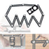 Multi-Angle Measuring Ruler | Universal 12-Sided Hole Positioning Aluminum Alloy Template Tool with Drilling Locator
