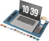 RENMTURE Double-Sided Two-Tone Faux Leather Desk Mat for Home and Office Large Mouse Pad (Blue/Green, 23.6" x 13.7")