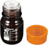 PATIKIL 100mL Reagent Media Bottle, 1Pcs Round 3.3 Borosilicate Glass Storage Bottle with Yellow Screw Cap, Amber