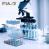 ULAB Scientific Test Tube with Tube Rack, Z Shape Stainless Steel Rack, 10pcs of 16ml Cylindrical Glass Tubes