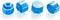 Easy Grip Syringe Tip Cap - Luer Lock, Blue, Non-Sterile (10 Count)